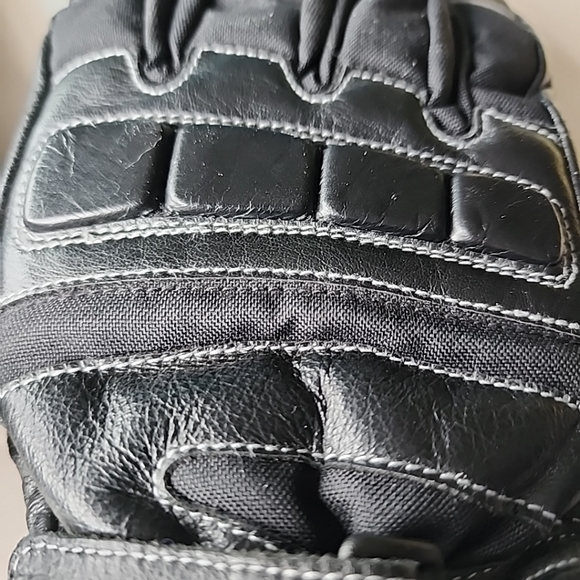 Rocket Mens Waterproof Dry Tech Leather/Textile Motorcycle Gloves Size Small EUC - Picture 4 of 16